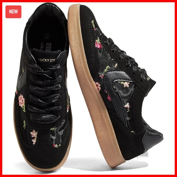 Women's Retro Sneakers Non-Slip Comfort Walking Casual Skate Shoes